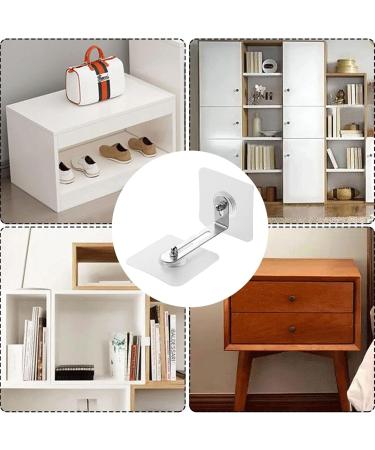 6-Piece Self-Adhesive Furniture Tilt Protection Set | No Drill Wall Anchors | Safe for Babies & Toddlers | Secure Furniture Anchors - Buy Online on GoSupps.com