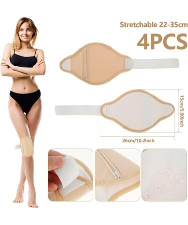 4 Pack Oil Wrap Pack for Knee Reusable Organic Oil Pack Kit Organic Cotton Flannel for Oil Pack Oil Compress Pad for Knee Pain Liver Detox - Buy Online on GoSupps.com