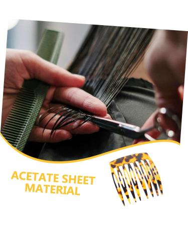 Beaupretty Hair Comb Women's French Side Comb Hair Accessory Hair Side Combs Hair Side Comb Clips for Women Side Combs for Women Thick Hair Side Comb Hair Accessories Acetate Sheet - Buy Online on GoSupps.com