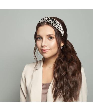 Ondder 10 Pack Leopard Headbands for Women - Fashion Cheetah Knotted Headbands for Girls - Leopard Hair Accessories Set - Buy Online on GoSupps.com