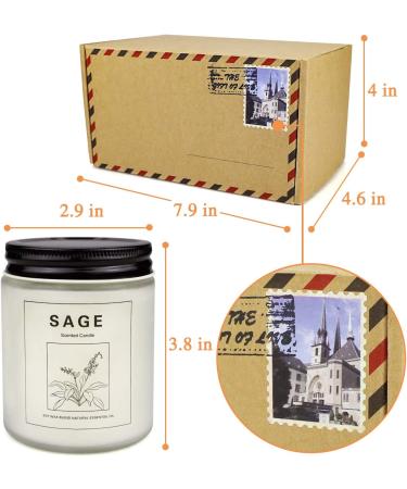 Sage and Lavender 15 oz Scented Candles - 2 Pack for Home Cleansing and Relaxation | Perfect Gifts for Women, Mother's Day, Valentine's Day - Buy Online on GoSupps.com