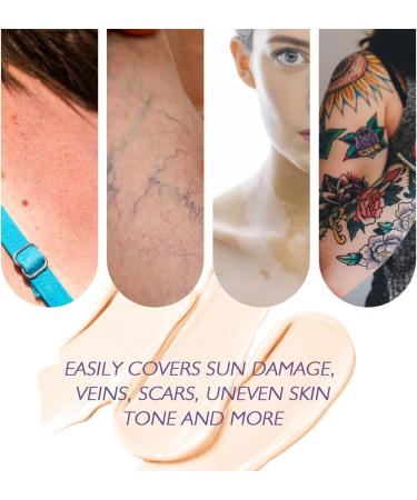 Perfecteur de Couvrance Corporelle Maquillage pour les Jambes Waterproof Maquillage pour les Varices des Jambes Correcteur de Cicatrices pour le Corps et les Tatouages - Buy Online on GoSupps.com
