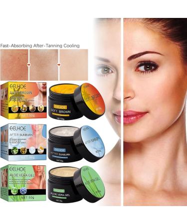 Eelhoe Tanning Set: 2PCS Soft Brown Intensive Luxe Gel & Carroten Cream - Green Color - Buy Online on GoSupps.com