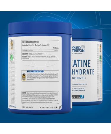 Applied Nutrition Creatine Monohydrate Micronized Powder 500g - Supports High-Intensity Performance - Unflavoured, 100 Servings - Buy Online on GoSupps.com