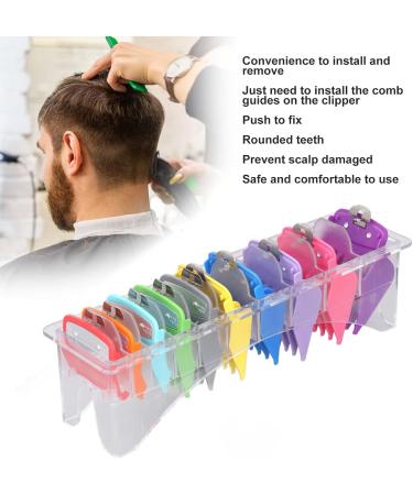 10 Sizes Hair Clipper Combs Guides Professional Colorful Number Coded Hair Trimmer Guards - Buy Online on GoSupps.com