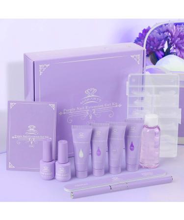 Makartt Purple Poly Nail Gel Kit | Long-Lasting Nail Extension Set with Slip Solution Base & Top Coat Perfect for Gel Nail Structure - Buy Online on GoSupps.com