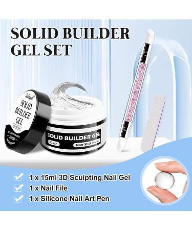  sularpek Sularpek 15 ml Solid Sculpture Builder Gel 3D Gel Nail Art UV Nail Construction Gels Non-Stick 3D Gels for Extension Deco - Buy Online on GoSupps.com