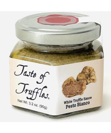 White Truffles and Mushrooms Sauce - White Truffle Pesto Bianco wt. 3.2 oz(90g) Garnish Seasoning Gourmet Food - Vegan, Non-GMO, All-Natural