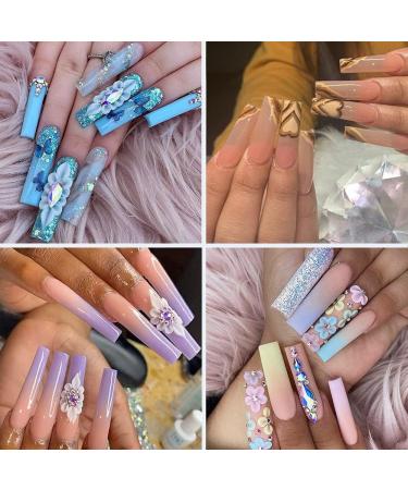 MWOOT 500PCS Extra Long False Nail Tips - XXL C Curve Acrylic Half Cover Coffin Shape French Fake Nails for Nail Art Manicure - 10 Sizes (Clear) - Buy Online on GoSupps.com