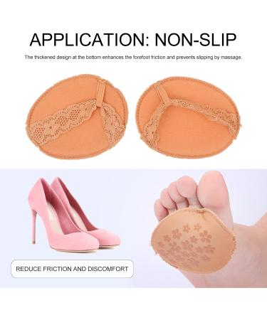 Healifty Non-Slip Forefoot Cushion Pads - 4 Pairs Half Size Toe Protectors for High Heels & Kids - Comfort for Women & Men - Buy Online on GoSupps.com