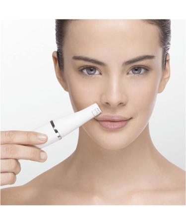 Braun FaceSpa 3-in-1 Epilator Hair Removal & Cleansing Brush | Lighted Mirror & Beauty Pouch Included | White 851V - Buy Online on GoSupps.com