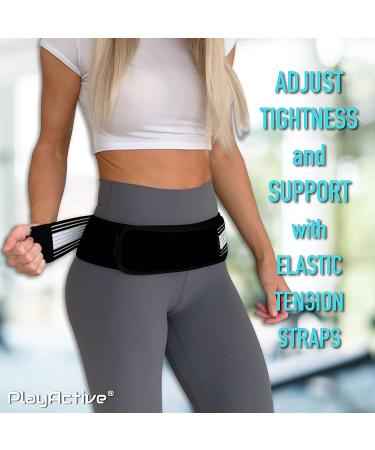 PlayActive XL/XXL Sacroiliac SI Joint Hip Belt - Lower Back & Hip Pain Relief - Pelvic Support Brace for Men and Women - Trochanter Belt for Sciatica & Lumbar Pain - Adjustable Support for Hip Size 47-56 - Buy Online on GoSupps.com