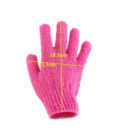 Exfoliating Shower Bath Gloves - 4 Pairs of Double-Sided Durable Nylon Body Scrub Exfoliators for Men Women & Kids | Perfect Acne & Dead Cell Remover - Buy Online on GoSupps.com