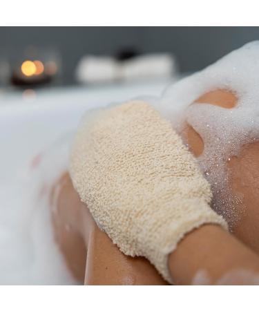 Exfoliating Glove Set with Body Scrub Brush - Dead Skin Remover | UK Seller - Buy Online on GoSupps.com