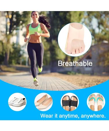 Auliuse Soft Bunion Socks in Shoes Toe Straighteners for Men Women Hallux Valgus Relief Bunion Corrector Big Toes Bent Toes Pain Relief Day Night Time Bunion Relief (M) - Buy Online on GoSupps.com