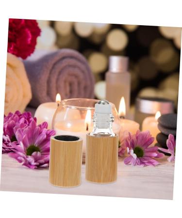 Buy 1pc Red Roller Ball Essential Oil Bottle - Empty Wood Roll-on Perfume Bottle for Diffuser & Sample 5x2x2CM - International Shipping Available - Buy Online on GoSupps.com