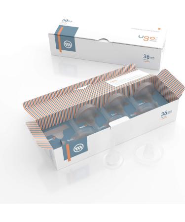 Ugo Sheath x28 - External Male Urinary Incontinence Catheter Condoms - 1 Month Supply, Self-Adhesive, Latex-Free, Pop-On Style, 36mm Diameter - Buy Online on GoSupps.com