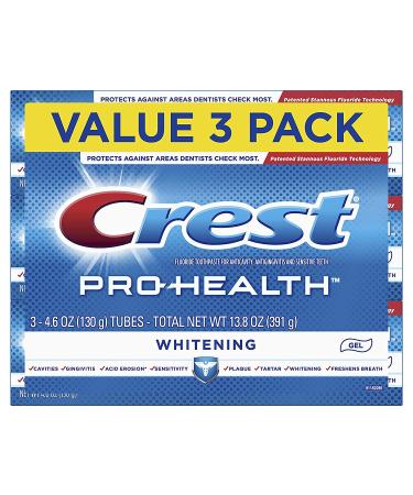 Crest Pro-Health Whitening Gel Toothpaste 4.6 oz 3 Count Triple Mint 1 Count (Pack of 3)