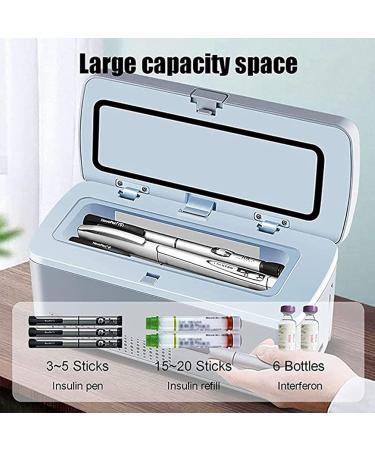 Insulin Cooler Case Mini Medicine Refrigerator Portable Insulin Cooler Travel Case 0-18 Constant Temperature Reefer for Car Travel Home 220V-Battery*2 Battery*2 220V - Buy Online on GoSupps.com
