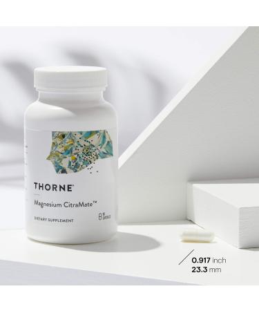 Thorne Magnesium Citramate - Magnesium with Citrate-Malate to Support Energy Production Heart and Lung Function and Metabolism of Sugar and Carbs - 90 Capsules - 90 Servings - Buy Online on GoSupps.com