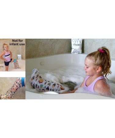 Waterproof Kids Cast Cover for Showering - Reusable Protector with Cute Fish Design | Toddler-Little Kid Size - Buy Online on GoSupps.com