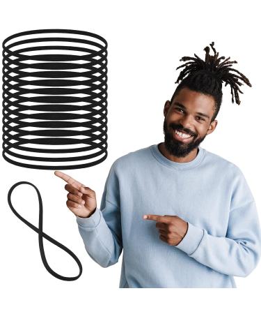 Dingion 100 Long Hair Elastics for Thick Curly Hair | Elastic Ponytail Holders for Box Braids | No Metal Bands | 15.8 Inch Black | Women Men Girls - Buy Online on GoSupps.com