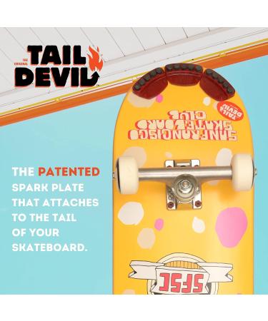 Tail Devil Skateboard Spark Plate | Enhance Your Skateboard with Sparks | Premium Skateboarder Accessory | Sparking Tail Plate Attachment (1 Pack) - Buy Online on GoSupps.com