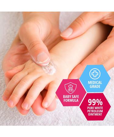 Med Pride Petroleum Jelly with Fresh Baby Scent - 8oz Skin Protectant for Dry Skin, Rashes, Burns & Wounds - Moisturizer for Lips, Hands, Skin & Diaper Rash - Buy Online on GoSupps.com