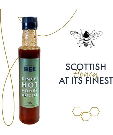 Kimchi Hot Honey Drizzle 200g - Locally Sourced Blossom Honey & Kimchi Brine for Zingy Dishes | The Scottish Bee Company - Buy Online on GoSupps.com