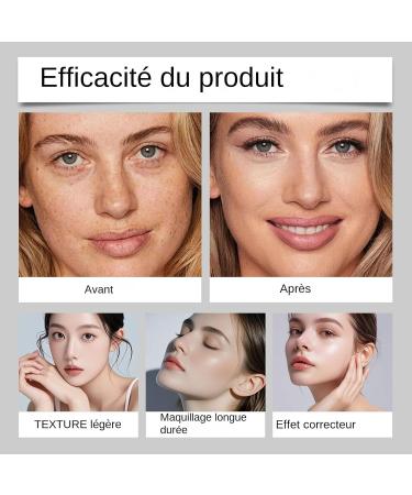 Anti-Cernes Visage - Correcteur Fond De Teint Tient Parfaitement Toute La Journ e Sans M me L'Eau Contour Des Yeux Tenue Longue Dur e Anti-Transpiration L ger Pour Retouches Quotidiennes - Buy Online on GoSupps.com