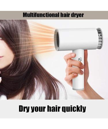 Cordless Hair Dryer Hot & Cold Air Wireless Compact Rechargeable Lithium Battery Blow Dryer for Kids Summer Indoor and Outdoor Travel White - Buy Online on GoSupps.com