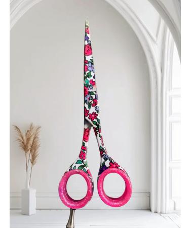 Professional Hair Cutting Scissors Shears Barber Salon Hairdressing Scissor (6.5" Super Cut Blue Pink) - Buy Online on GoSupps.com