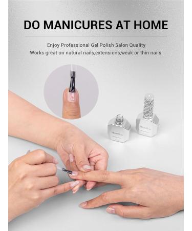 MelodySusie Gel Top Coat 15ml - No Wipe Glossy Finish Long Lasting for DIY & Nail Salon | Best Gel for Clear & Acrylic Nails - International Shipping Available - Buy Online on GoSupps.com