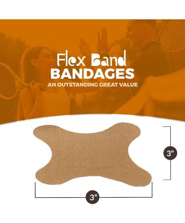 Flex Fabric Knuckle Bandages - 50 Count Box for Finger Care and Wound Protection - Buy Online on GoSupps.com