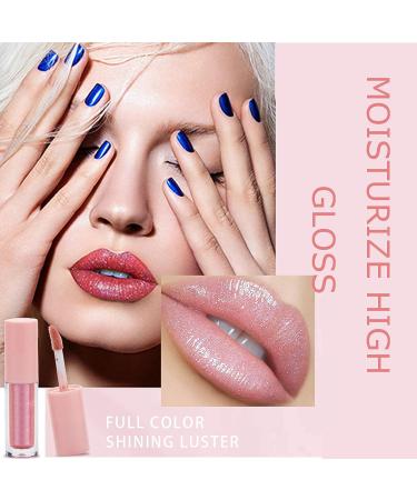 HONGZHUANG 8PCS High Shimmer Liquid Lip Gloss Set - Glitter Nude Lipstick Kit for Full & Charming Lips - Moisturizing Gift Box for Women and Girls - Buy Online on GoSupps.com