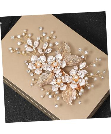 minkissy Flower Leaf Hairpin Bobby Pin Hair Accessory for Women Weeding Hair Clasp Wedding Hair Clip Metal Nail File Bobby Clip Lady Hair Barrette Bridal Accessories Rhinestone Girl Miss - Buy Online on GoSupps.com