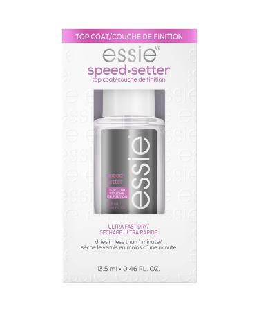 essie Nail Care 8-Free Vegan Speed Setter Top Coat quick-dry nail polish 0.46 fl oz 0.46 Fl Oz (Pack of 1) SPEED SETTER TOP COAT
