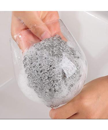 Cast Iron Cleaner Ring - Stainless Steel Scrubber & Grill Scrub for Dutch Ovens & Frying Pans | Effective Chain Network Cleaning Tool - Buy Online on GoSupps.com