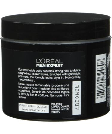 L'Oreal Paris Men Expert Messy Putty Hair Paste For Men Strong Hold 110 G - Buy Online on GoSupps.com