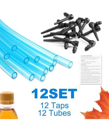 NIDONE Maple Syrup Tapping Kit Maple Taps Set with 24in Tubes 12 Set Food Grade Non-slip Maple Syrup Tapping Kit L-shaped Tree Taps for Syrup Maple Syrup Supplies - Buy Online on GoSupps.com