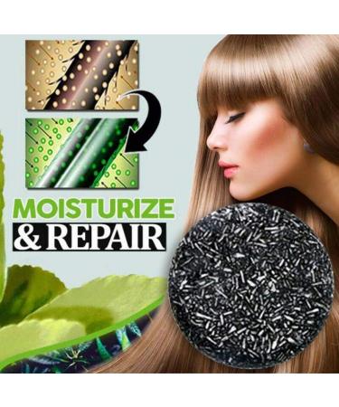 HUSHUI Natural Shampoo Bar for Hair Bamboo Charcoal Shampoo Bar Hair Darkening Shampoo Bar Anti Hair Loss Shampoo Bar Handmade - Buy Online on GoSupps.com