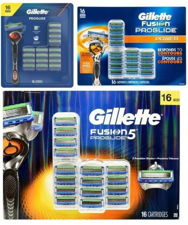 Buy Gillette Fusion5 ProGlide Razor Blade Refills - 16 Cartridges for Men | International Shipping Available - Buy Online on GoSupps.com