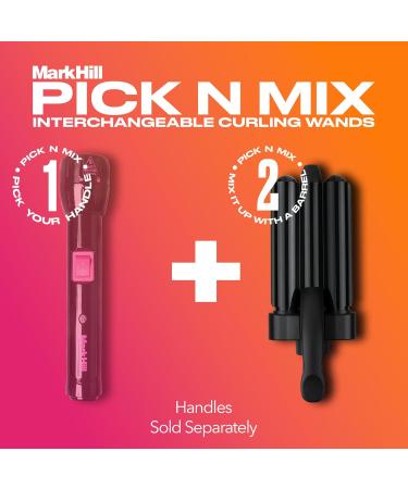 Mark Hill Pick N Mix Curling Iron - Mermaid Waver Barrel 21mm - Black | International Shipping Available - Buy Online on GoSupps.com