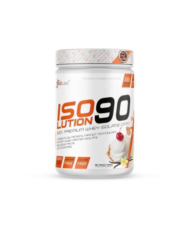 EVOLABS Insulation-90 Whey Protein Powder supports the muscle building with extra additional amino acids and digestive enzymes lactose low 1000g (Vanilla Cherry Ice Cream)