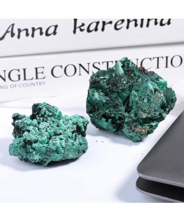 Buy NUPUYAI Natural Malachite Stone Rod | Irregular Crystal Druse Cluster for Reiki & Feng Shui | Ideal Home & Office Decoration - 101-200g - Buy Online on GoSupps.com