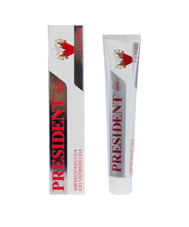 President Kids toothpaste for children 3-6 years of taste cola prevents the formation of caries protects gums and tooth enamel without parabens SLS allergens and PEG-RDA 30-50 ml - Buy Online on GoSupps.com