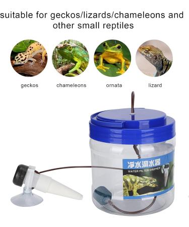 Reptile Water Dripper Kit 1300ML Reptile Drinking Fountain Water Dripper Automatic Drip Irrigation Soil Humidifier for Lizard Turtle Chameleon Snake Frog Gecko - Buy Online on GoSupps.com