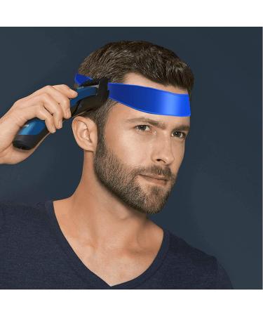 NAYAGOGO Hair Trimming Guide Neckline Shaving Template Flexible Curved Silicone Haircut Band Shaving Template Home Hair Cutting Tool Softness Elasticity Split Ends Trimmer for Man (Blue) - Buy Online on GoSupps.com