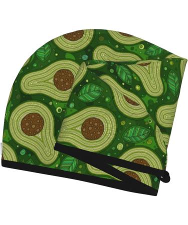 Hair Towel Wrap - Quick Drying Towel Turban with Button | Colorful Avocado Design - Buy Online on GoSupps.com