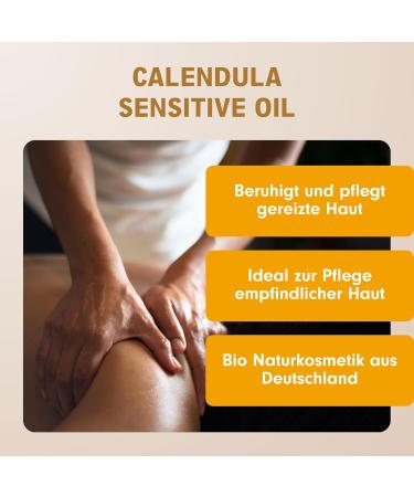 Marigold Oil Organic Calendula Care Oil - 30 ml Natural Oil in White Glass Bottle with Pipette - Made in Germany - Garden of Oils skincare - Buy Online on GoSupps.com